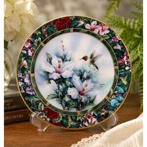Lena Liu The Ruby-throated Hummingbird Plate W.S. George First Issue 1992